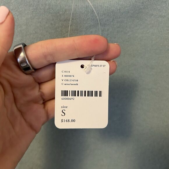 Free People Lost In Forest Sweater Mock Neck‎ Cropped Blue Green S Cashmere NWT - Picture 4 of 8